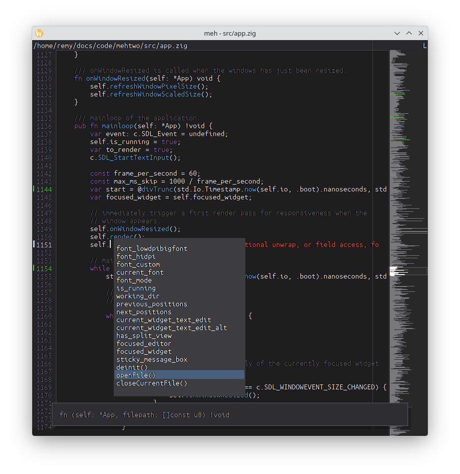 Screenshot of my code editor meh