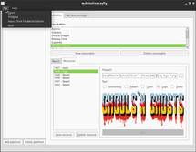 Screenshot of the mehstation's configuration application